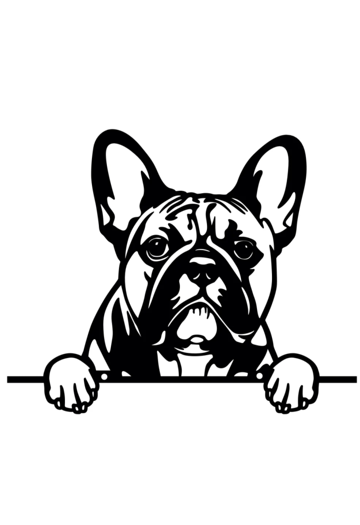 Wieszak metalowy DECORMETAL Bulldog 21cm