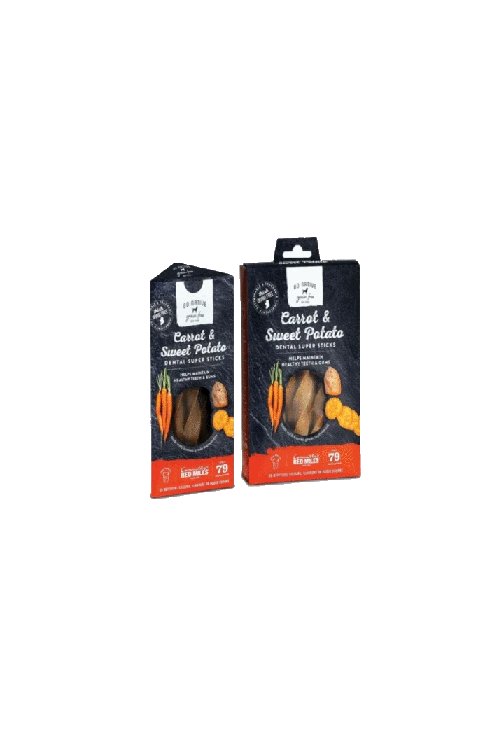Gryzaki dla psa GO NATIVE Dental carr/potato 150g