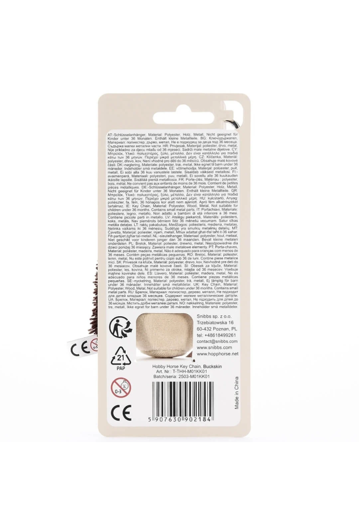 Breloczek HoppiHorse HobbyHorse beige 12cm