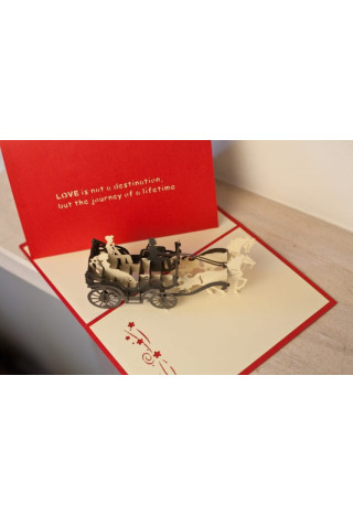 Kartka okolicznościowa CARDOLOGY Wedding Carriage