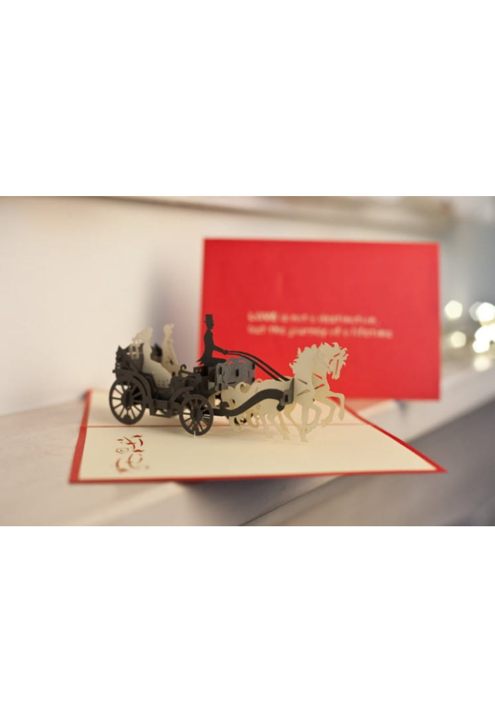 Kartka okolicznościowa CARDOLOGY Wedding Carriage