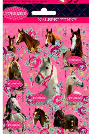 Naklejki DERFORM I Love Horses