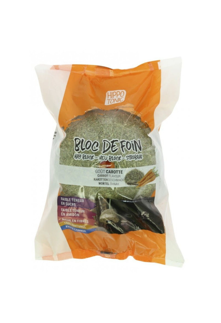 Prasowane siano HIPPO-TONIC HayBlock marchewka 1kg