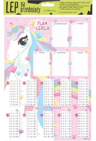 Plan lekcji HENRY Unicorn elektrostatyczny