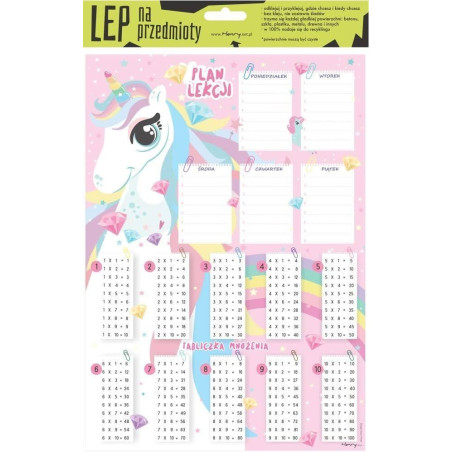 Plan lekcji HENRY Unicorn elektrostatyczny