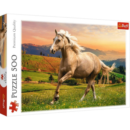 Puzzle TREFL Sunset Galop 500 elementów