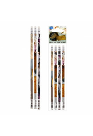 Ołówek STARPAK Horses 4szt.