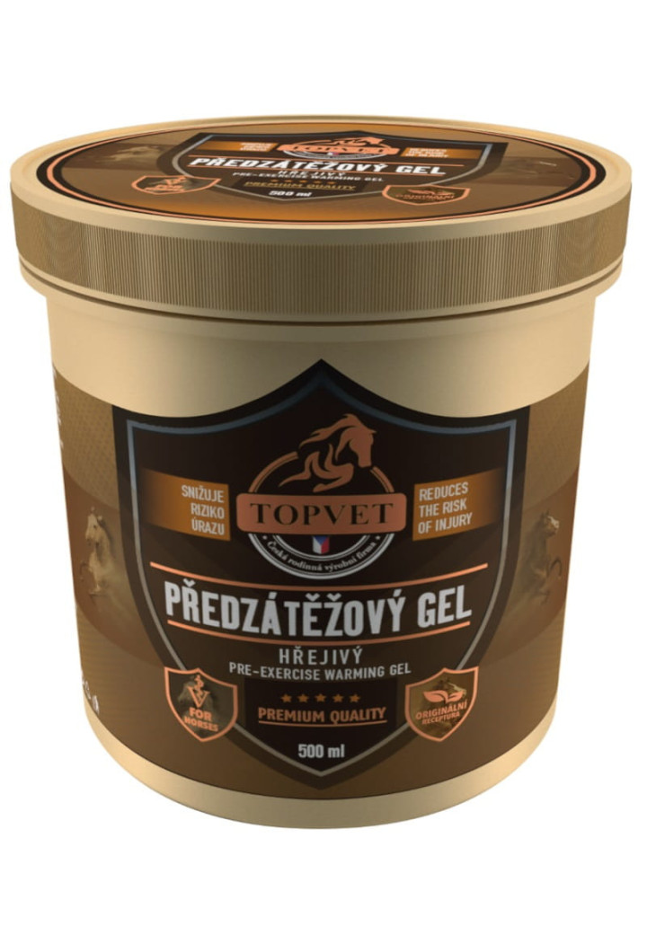 Żel rozgrzewający TOPVET przed treningiem 500ml
