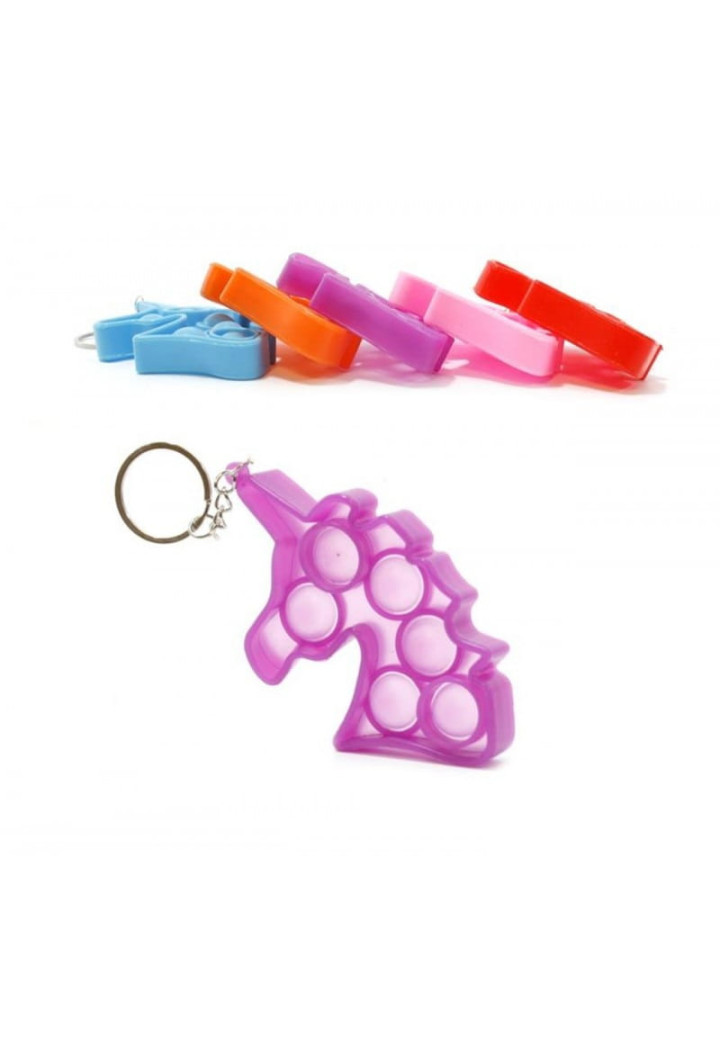 Brelok MIDEX Unicorn Push Bubble mix