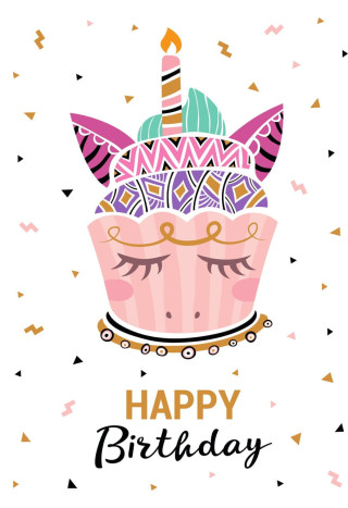 Kartka okolicznościowa HENRY Birthday Unicorn