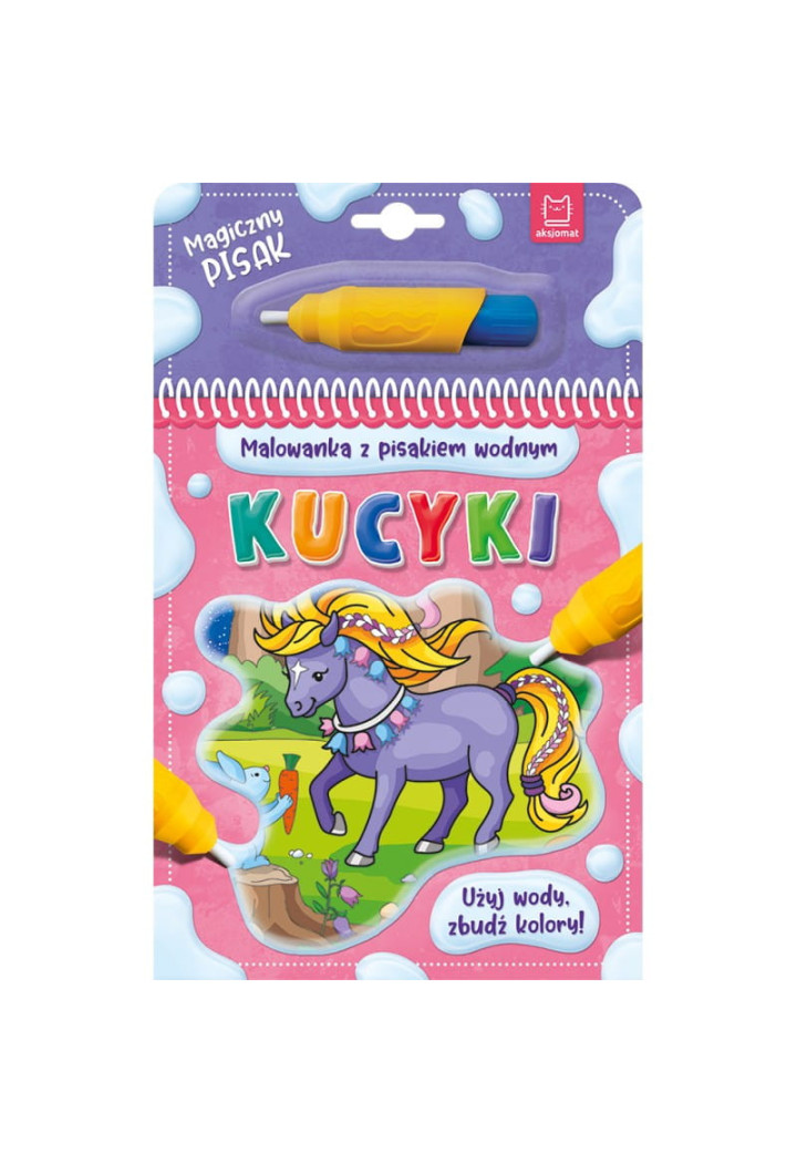 Malowanka wodna AKSJOMAT Kucyki +pisak