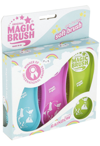 Szczotki MAGIC BRUSH Rainbow +soft komplet