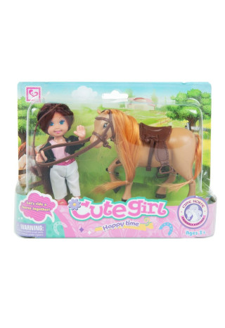 Lalka z konikiem MEGA CREATIVE Cute Girl mix