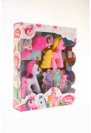 Zabawka HIPO Kucyki + akcesoria mix