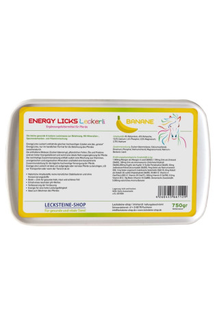 Lizawka melasowa ENERGY LICKS Bananowa 750g