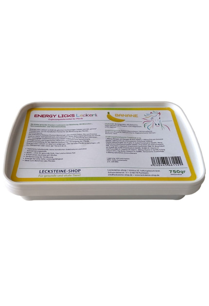 Lizawka melasowa ENERGY LICKS Bananowa 750g