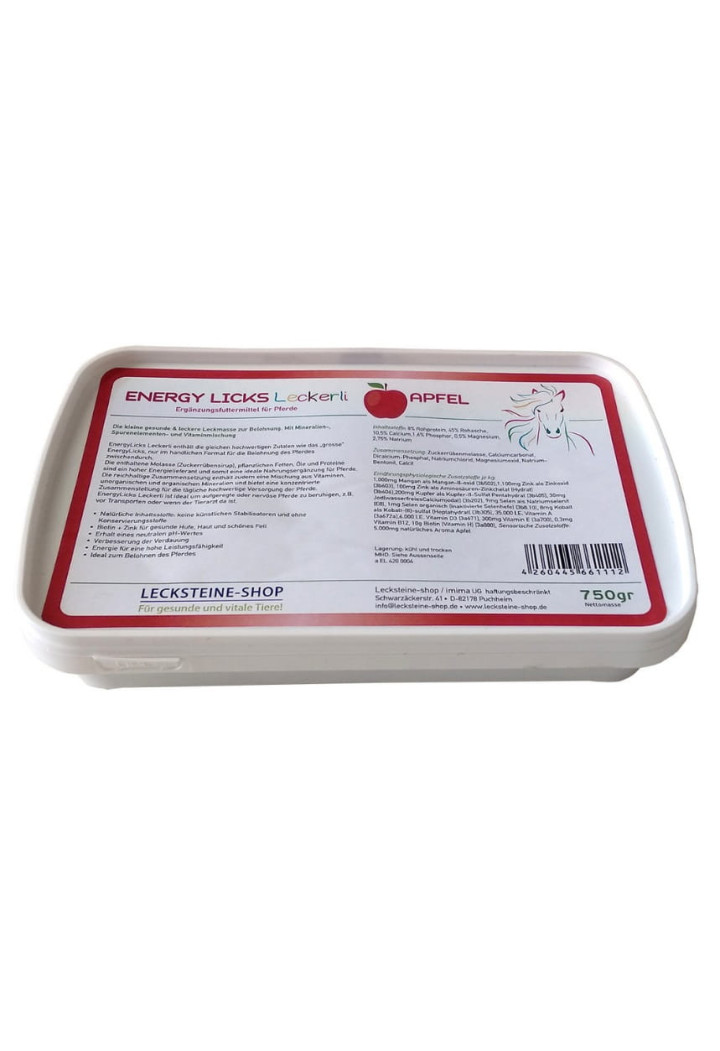 Lizawka melasowa ENERGY LICKS Jabłkowa 750g