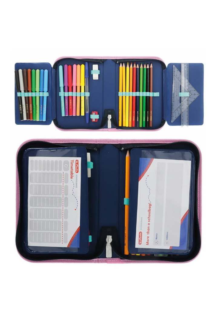 Piórnik HERLITZ Unicorn + wyposażenie