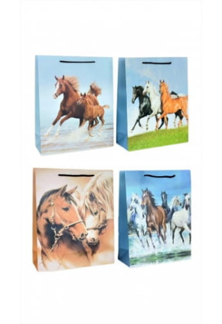 Torebka prezentowa W&K KONIE 310x400 mix