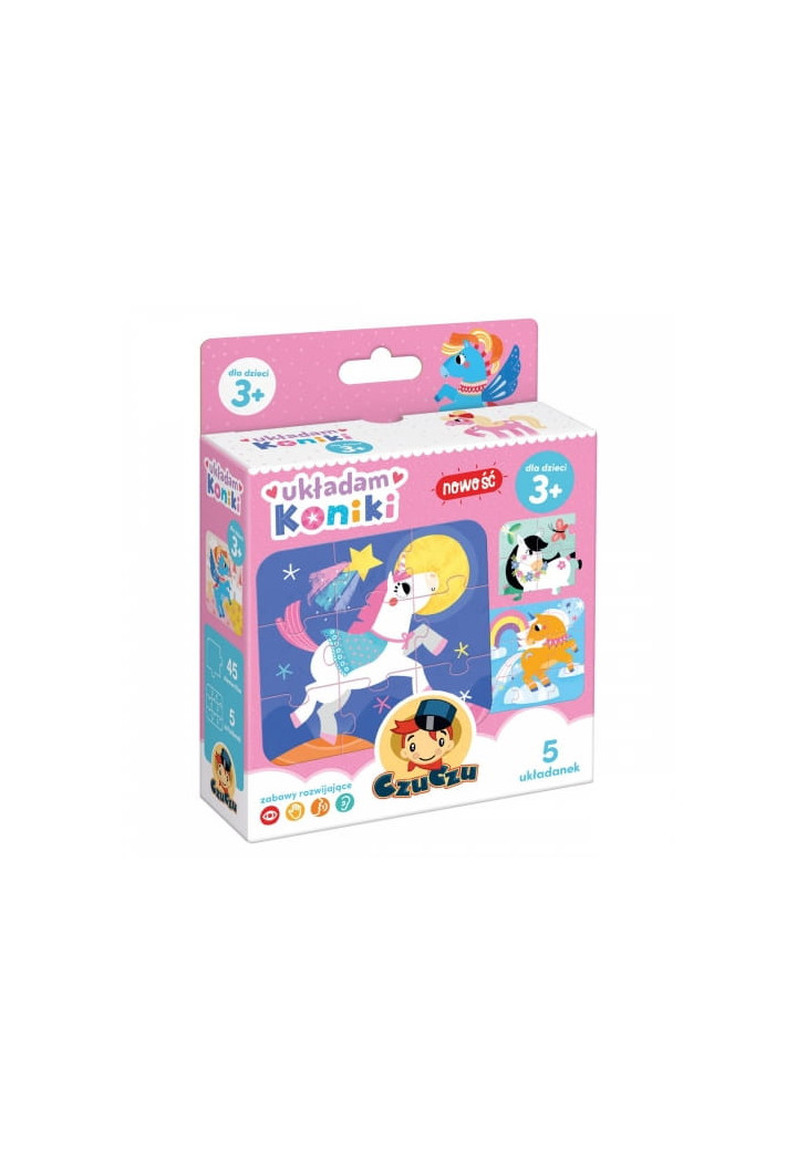 Układanka CZUCZU Koniki 5 układanek
