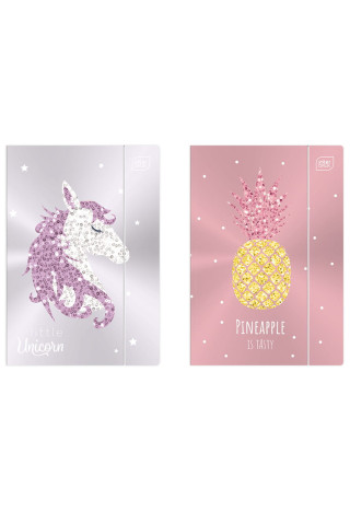 Teczka z gumką INTERDRUK Metalic Shine A4