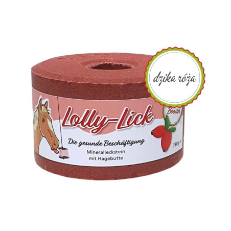 Lizawka LOLLY-LICK dzika róża 750g