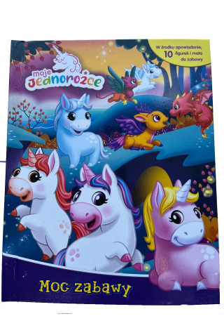 Książeczka edukacyjna PHIDAL Jednorożce+figurki