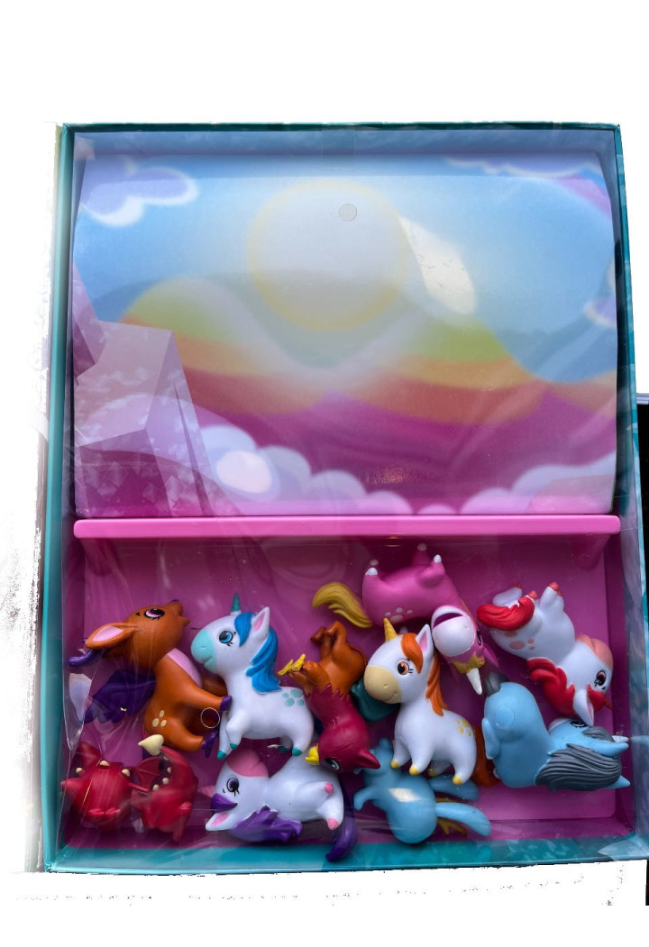 Książeczka edukacyjna PHIDAL Jednorożce+figurki