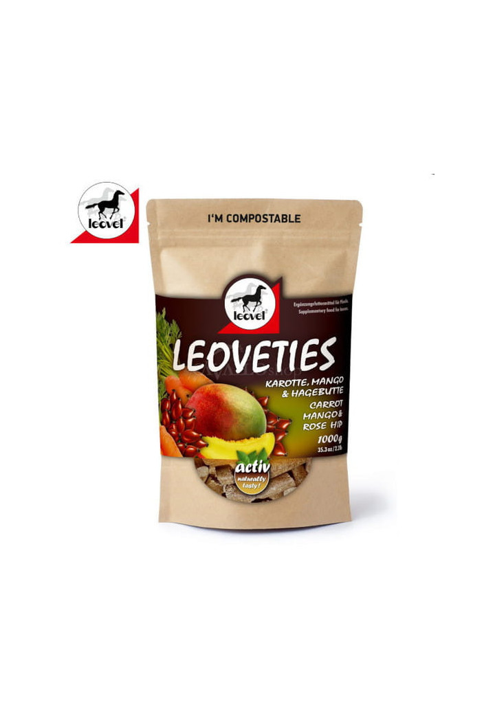 Przysmak dla koni LEOVET 1000g marchew+mango+róża
