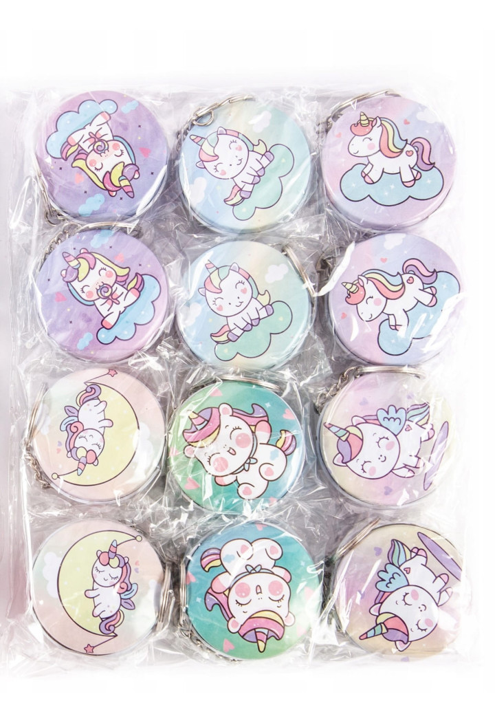 Brelok MIDEX Metalowy Jednorożec mix