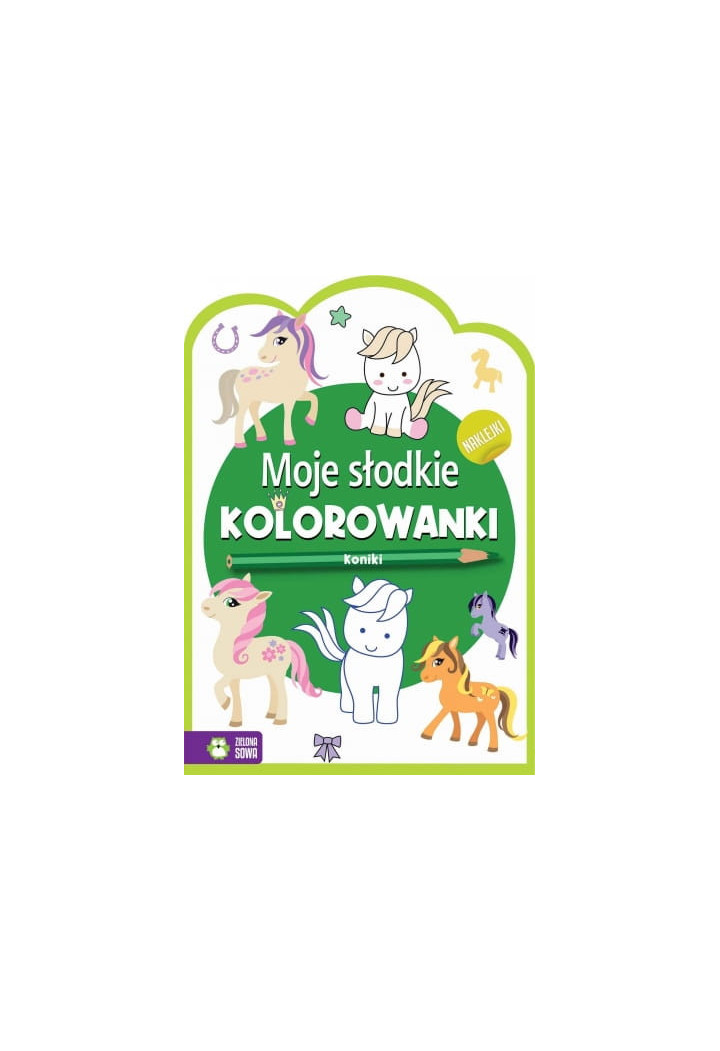 Malowanka ZIELONA SOWA Koniki + naklejki 516084