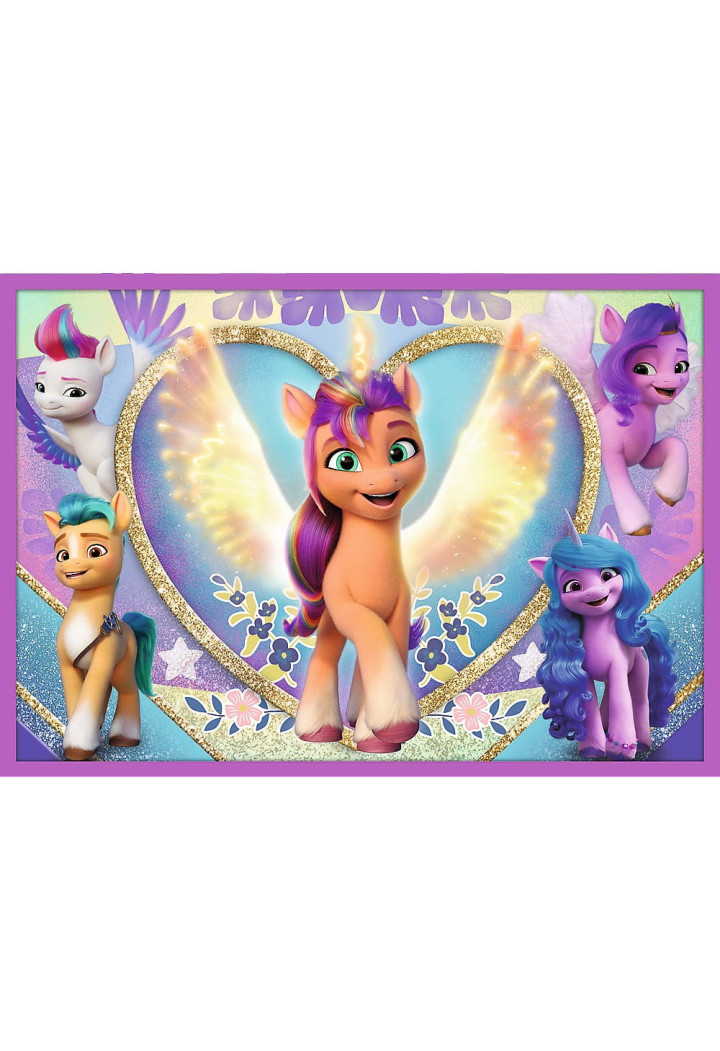 Puzzle TREFL 10w1 Lśniące Kucyki Pony