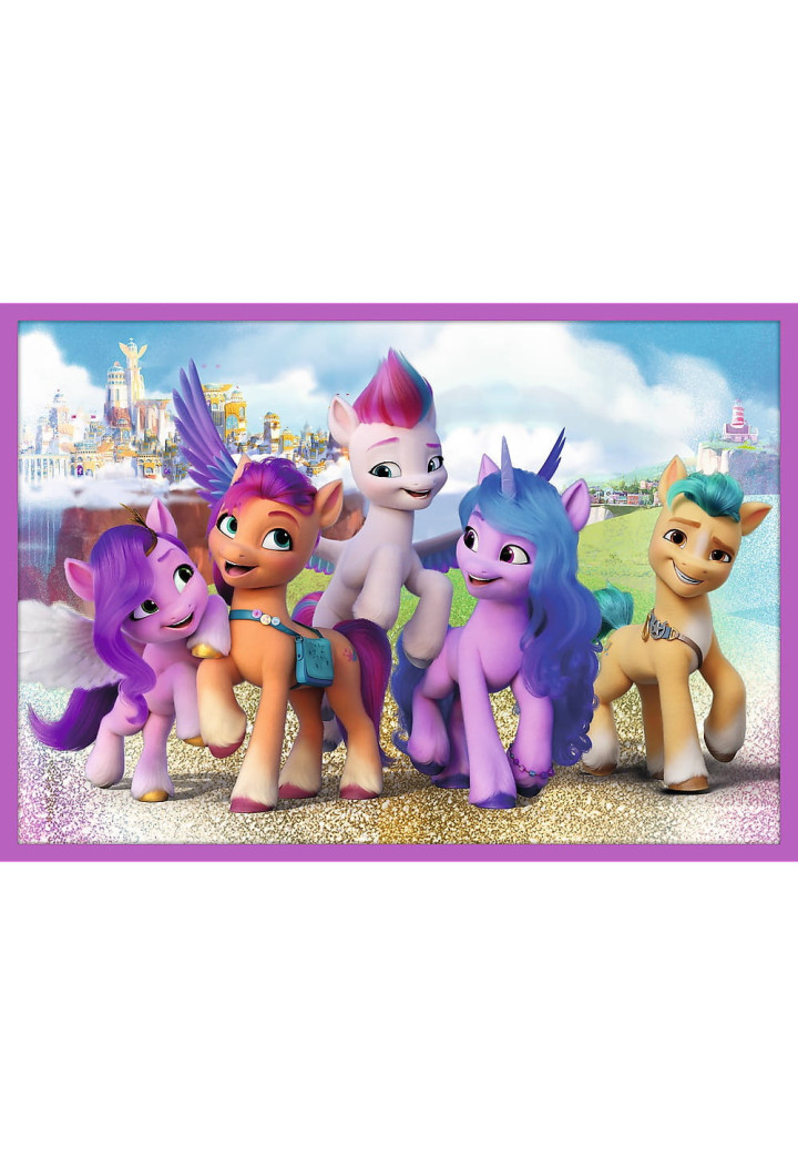 Puzzle TREFL 10w1 Lśniące Kucyki Pony