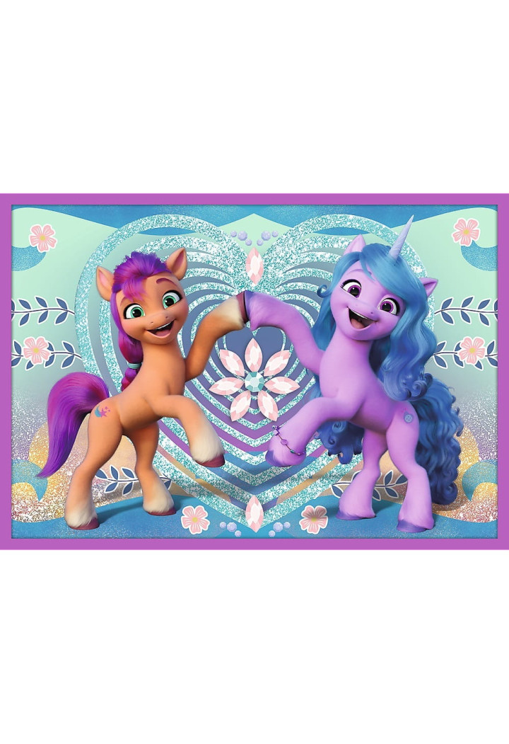 Puzzle TREFL 10w1 Lśniące Kucyki Pony