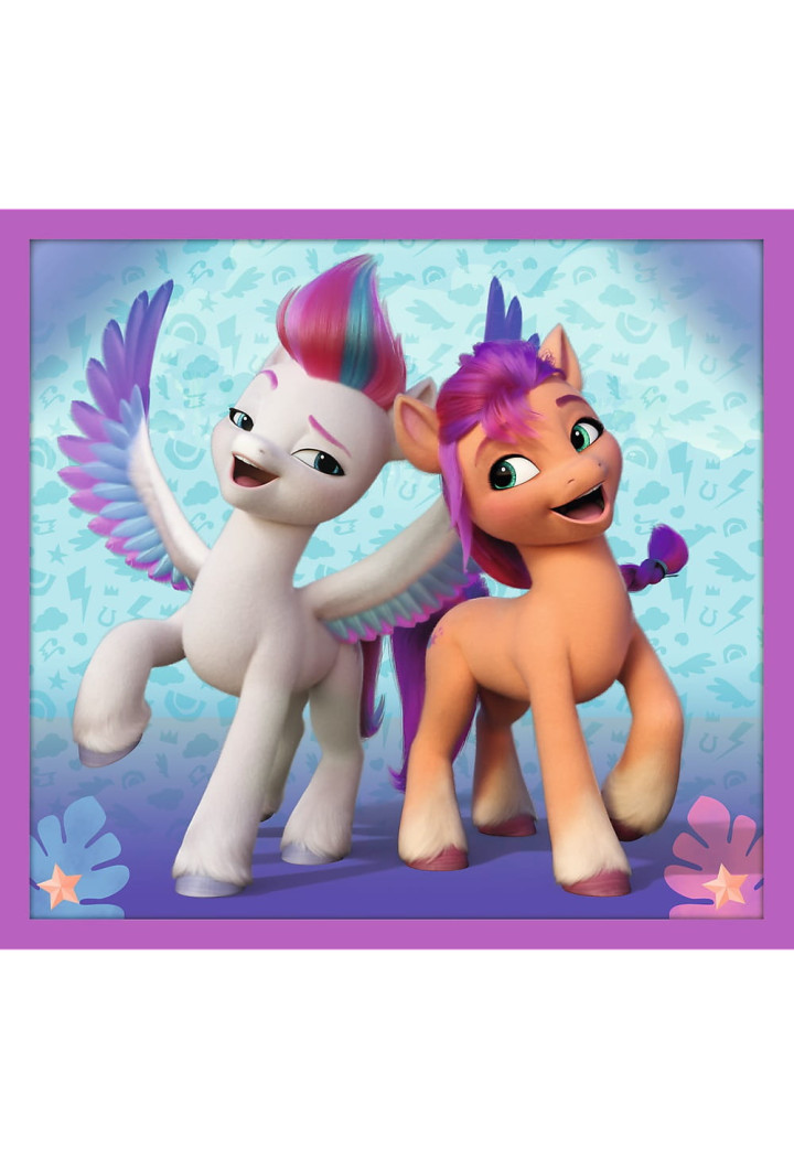 Puzzle TREFL 10w1 Lśniące Kucyki Pony