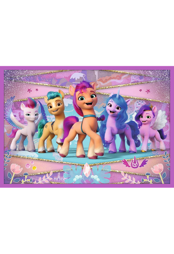 Puzzle TREFL 10w1 Lśniące Kucyki Pony