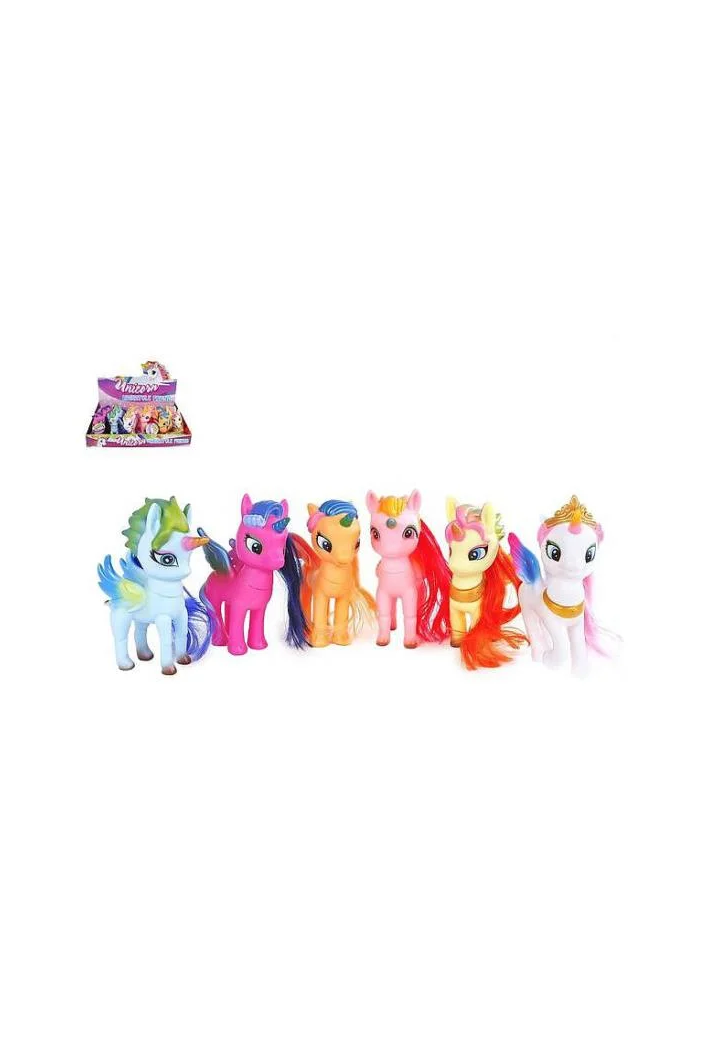 Zabawka ET Jednorożec/pegaz  gumowa mix