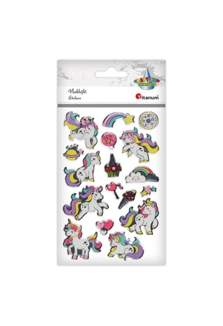 Naklejki TITANUM Jednorożce kucyki opalizujące