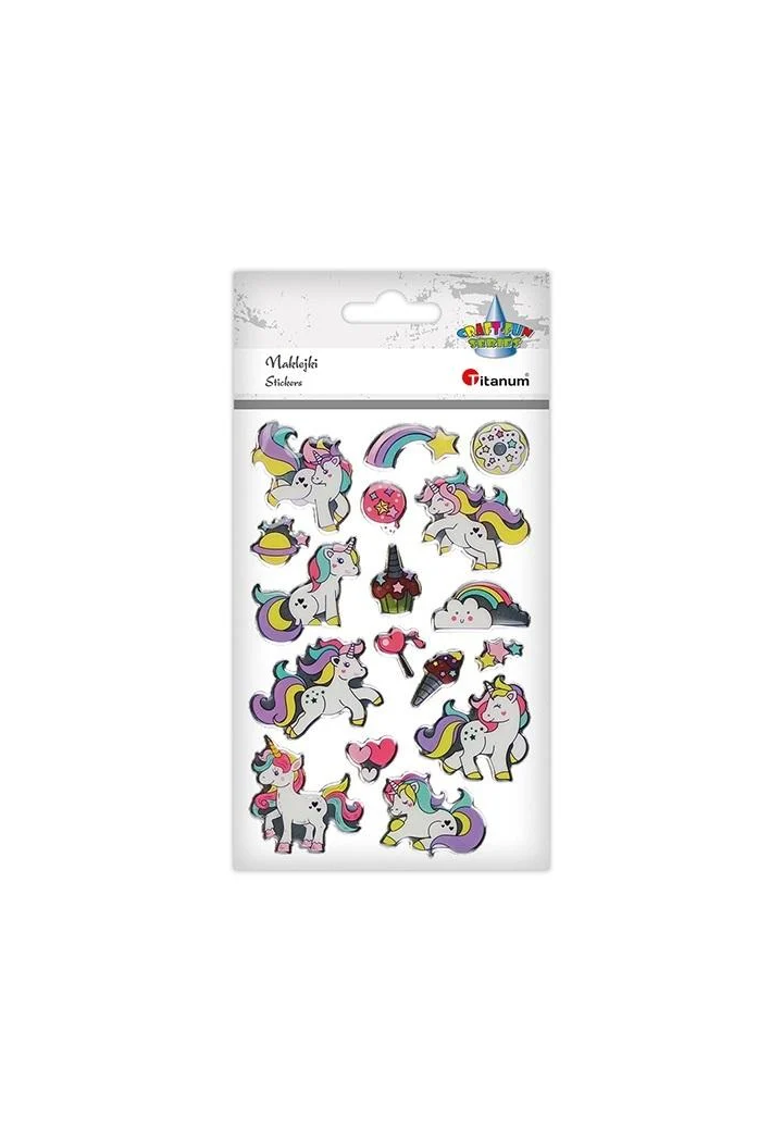 Naklejki TITANUM Jednorożce kucyki opalizujące