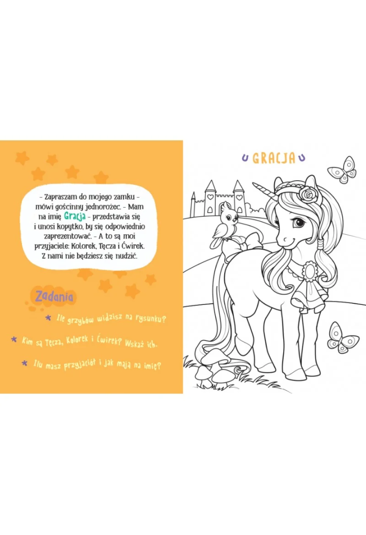 Malowanka AKSJOMAT Kucyki Farbki i Pędzel