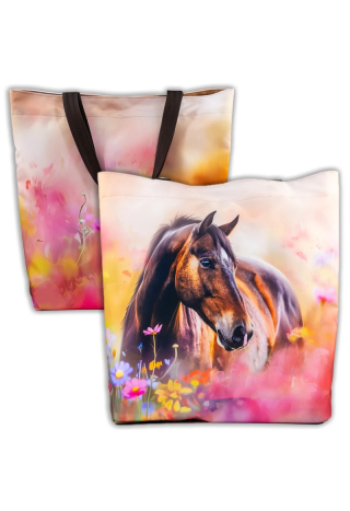 Torba na ramię GRYZE Brown horse meadow 05 46x50