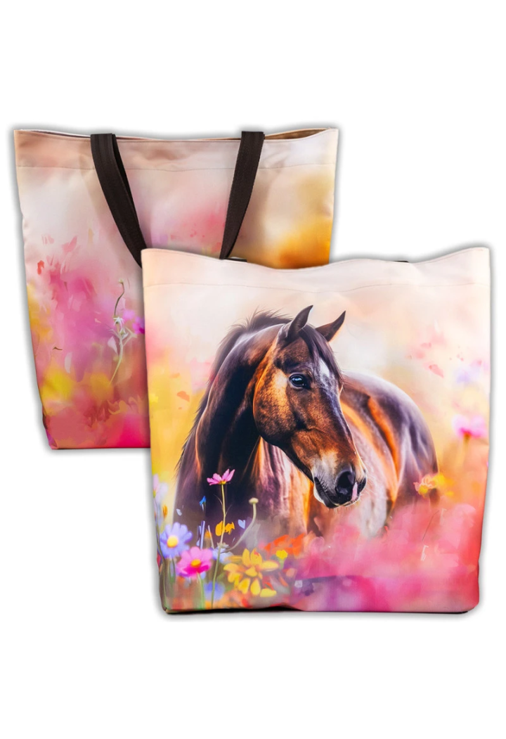 Torba na ramię GRYZE Brown horse meadow 05 46x50