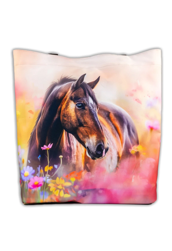 Torba na ramię GRYZE Brown horse meadow 05 46x50