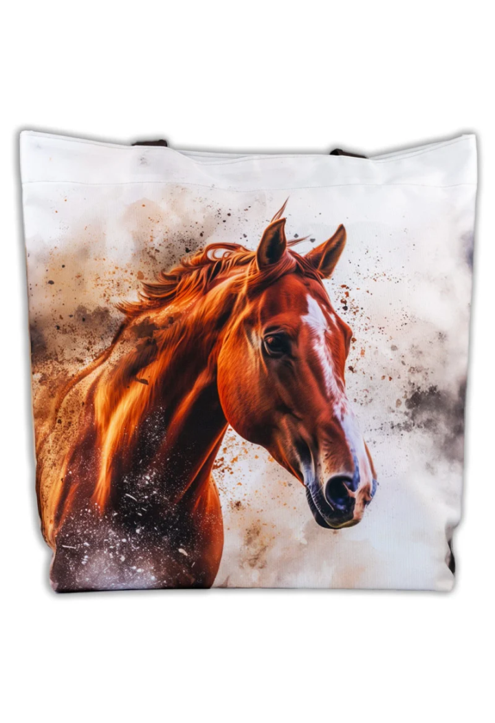 Torba na ramię GRYZE Chestnut horse white 09 46x50