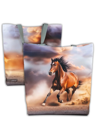 Torba na ramię GRYZE Gallop horse sand 10 46x50