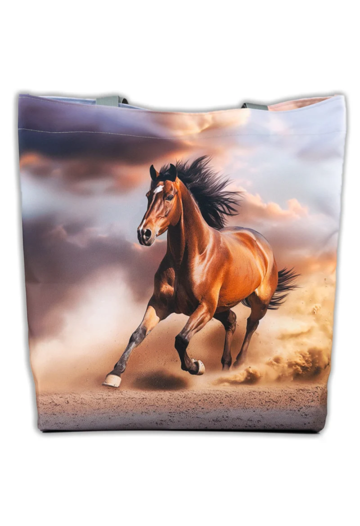 Torba na ramię GRYZE Gallop horse sand 10 46x50