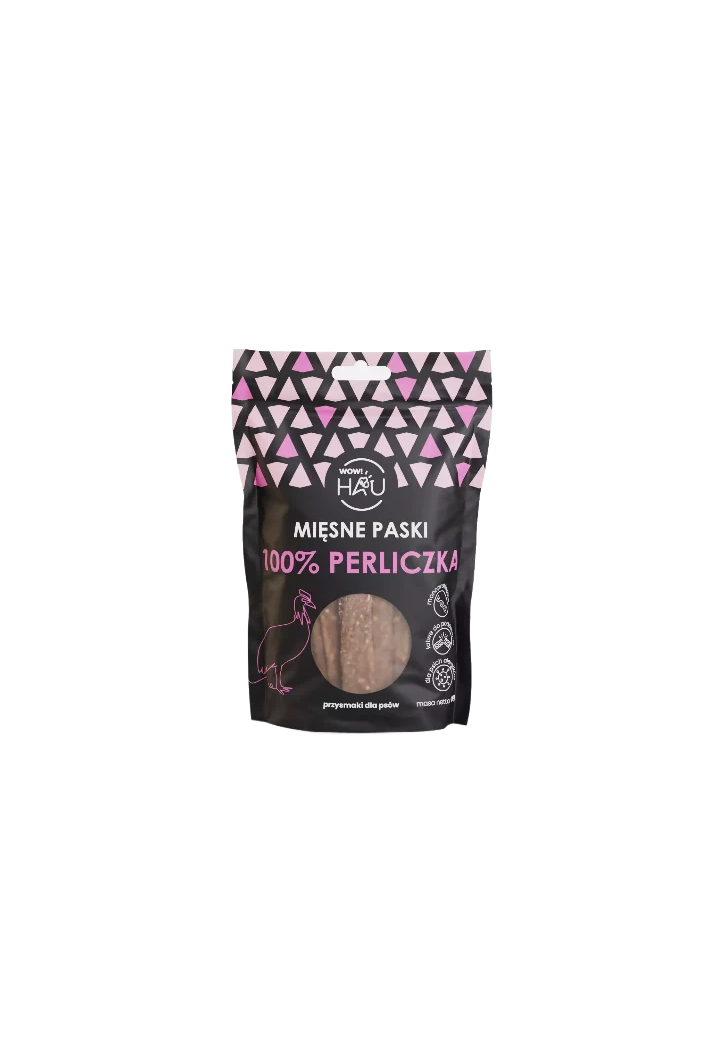 Smaczki dla psa WOW!PETS Paski Perliczka 120g