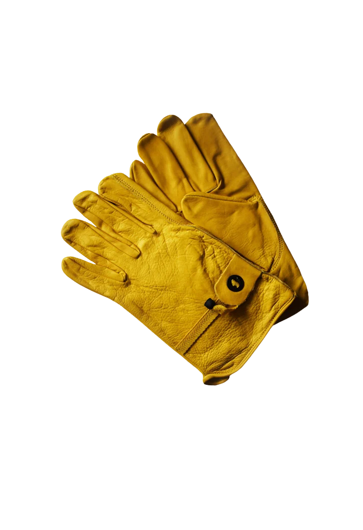 Rękawiczki jeździeckie WILDBILL yellow skóra M