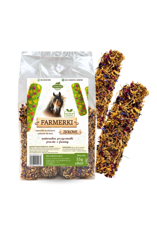 Paluszki ziołowe dla koni Farmerki SAMFARM 8szt