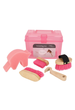 Skrzynka+szczotki QHP Grooming Box Hobby Horse